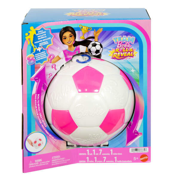 Barbie Team Barbie Roll & Reveal  Futbolcu Bebek ve Aksesuarları JMK20