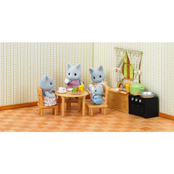 Sylvanian Families Kedi Kardeş ve Mutfak Seti 5164