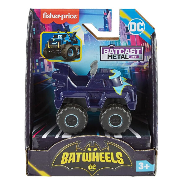 Fisher Price Dc Batwheels 1:55 Ölçekli Arabalar Buff The Bat Truck
