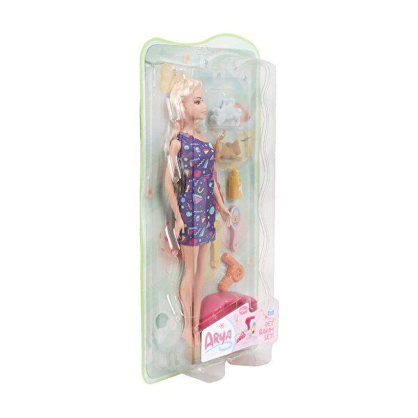 Arya Pet Bakım ve Pet Besleme Seti̇ Üçgen Desen Elbiseli