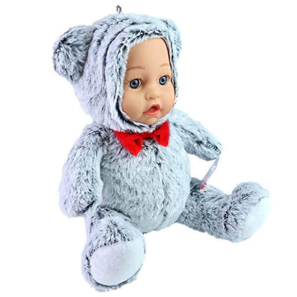 Bebek Yüzlü Peluş Oyuncak Gri Ayı 30 cm.