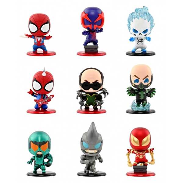 Marvel Spider Man Cosbi Bobble-Head Koleksiyon Figürü Sürpriz Paket