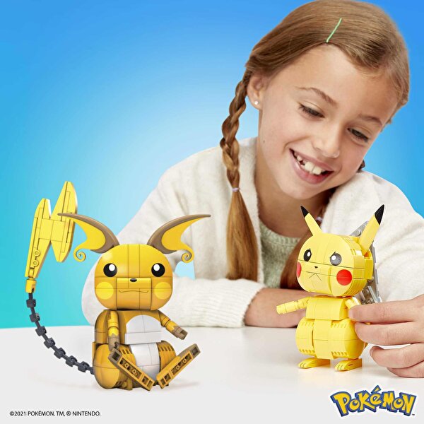 Mega Pokemon Yap ve Oyna Figürler Pikachu'nun Üç Evrimi Yapı Seti GYH06