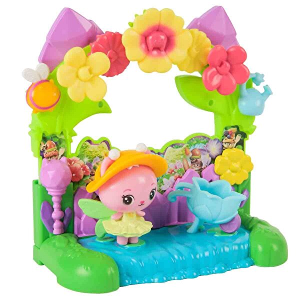 Gabby’s Dollhouse Oyun Seti̇ Queen Kitty Fairy's Garden Balcony