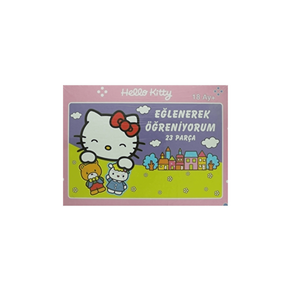 Hello Kitty Puzzle 23 Parça Eğlenerek Öğreniyorum