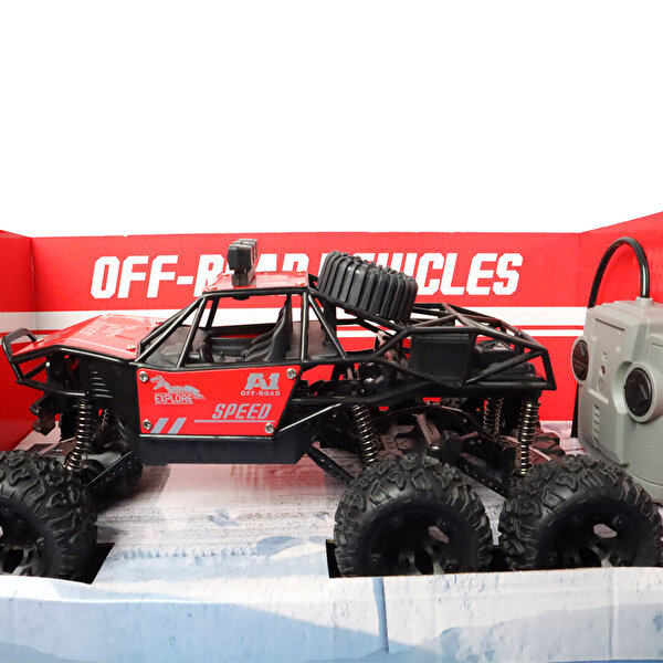 Uzaktan Kumandalı Altı Teker Arazi Aracı Kırmızı