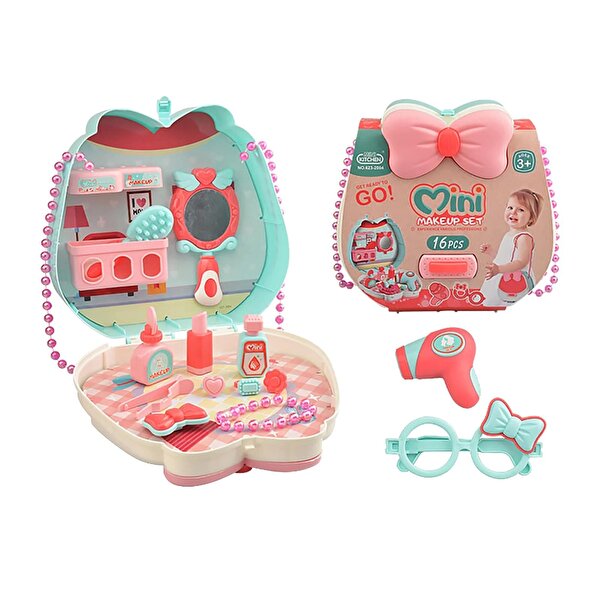 Boncuk Askılı Çantalı Güzellik Seti 16 Parça