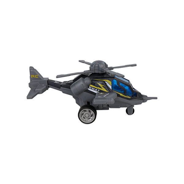 Sesli Işıklı Helikopter Gri