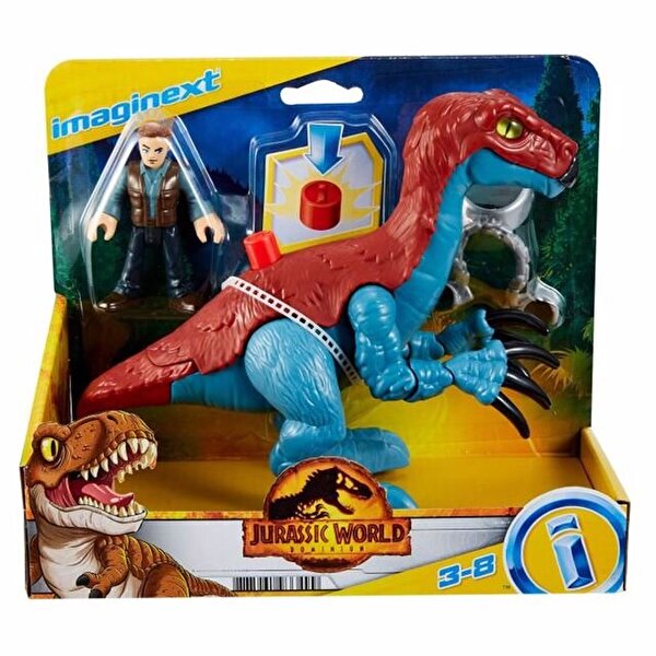 Imaginext Jurassic World Araçlar Therizinosaurus ve Owen GVV63