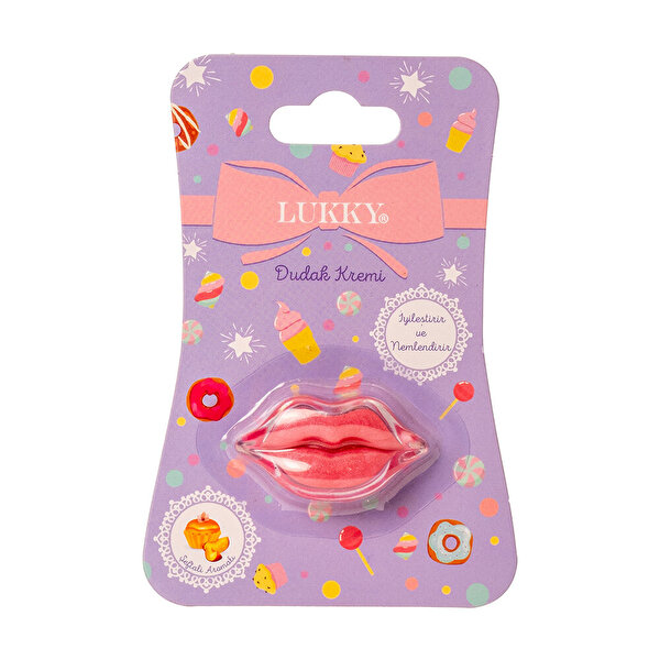 Lukky Simli Şeftali Aromalı Pembe Dudak Balm