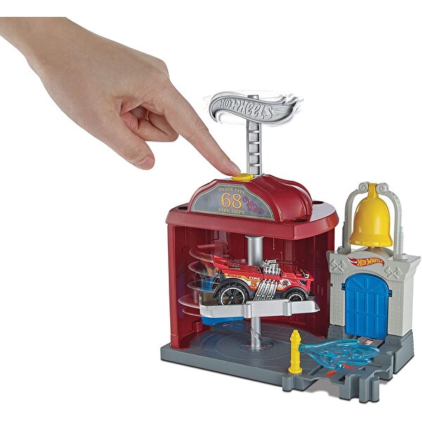 Hot Wheels Şehir Otoparkı Oyun Seti Yangın İstasyonu FRH29
