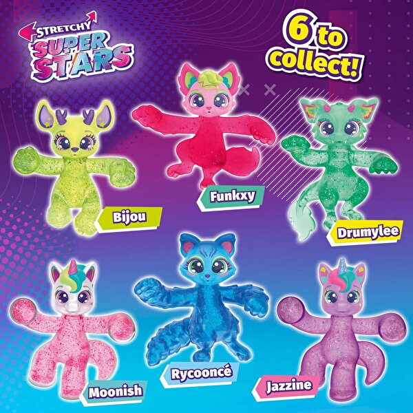 Superstars Flashy Green Drumylee Stretchy Figür