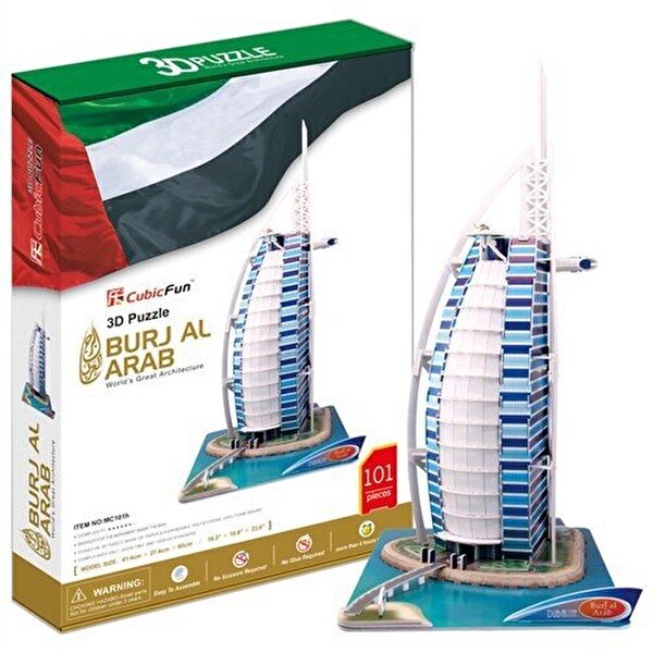Cubic Fun 3D Puzzle 101 Parça Burj Al Arab Dubai
