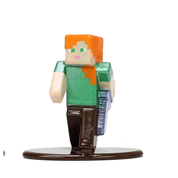 Minecraft Nano Tekli Metal Figür Alex Iron Sword