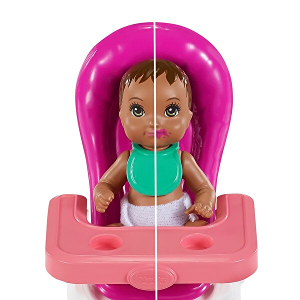 Barbie Bebek Bakıcılığı Oyun Seti Parti Temalı GRP41