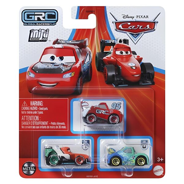 Cars Mini Karakter Arabalar Üçlü Paket HXY60