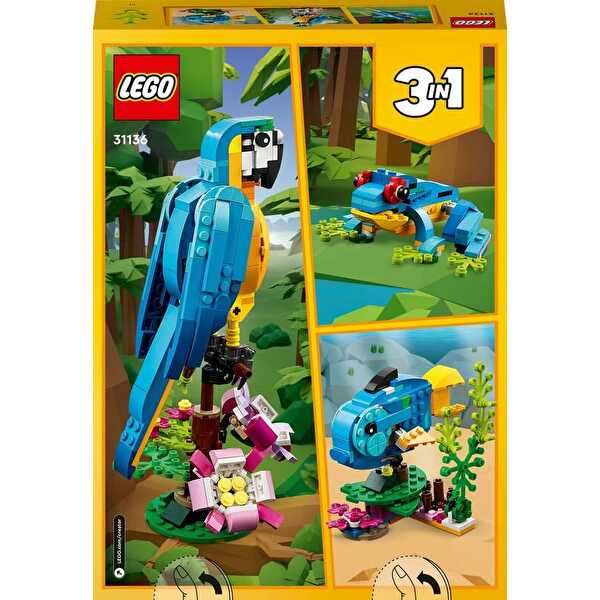 LEGO Creator 3’ü 1 Arada Egzotik Papağan 31136