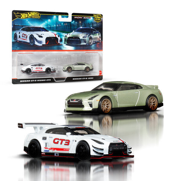Hot Wheels 2'li̇ Premi̇um Araba Seti̇ Nissan Gt-R Nismo Gt3 ve Nissan Gt-R (R35) JBL05