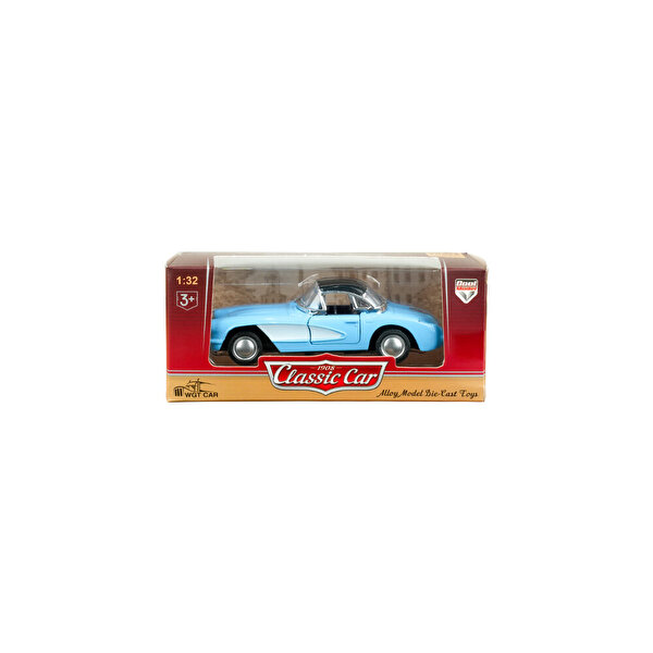 Die Cast 1:32 Klasik Roadster Araba Mavi