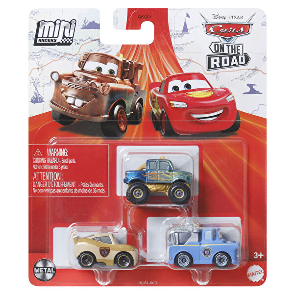 Cars Mini Karakter Arabalar Üçlü Paket HLL63