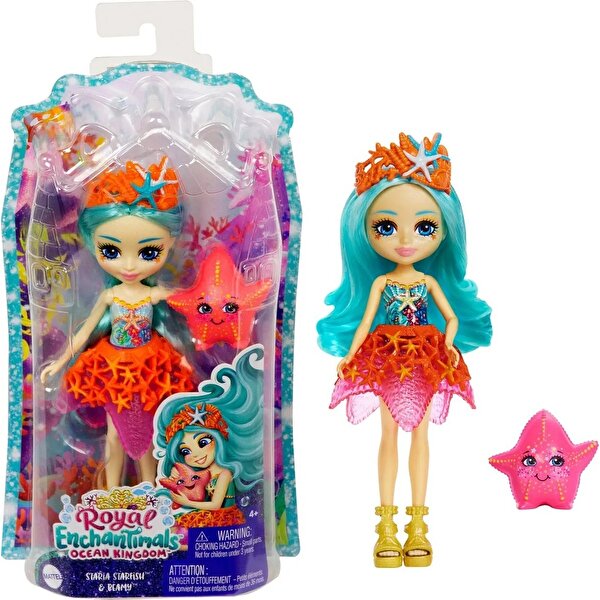 Enchantimals Popüler Karakter Bebekler Staria Starfish ve Beamy HCF69