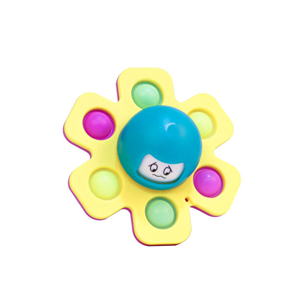 6 Parmak Desenli Ahtapot Stres Çarklı Pop It