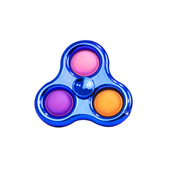 3 Parmak Metalize Stres Çarklı Pop It