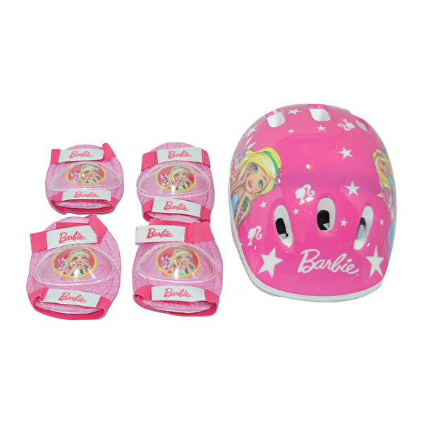Barbie Kask. Dizlik ve Dirseklik Seti