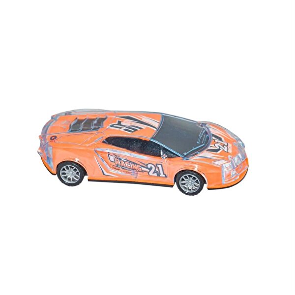 Sesli ve Işıklı Yarış Arabası Turuncu