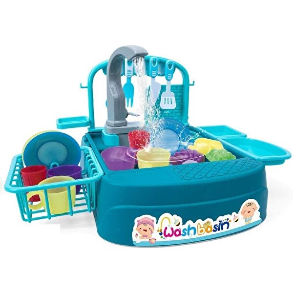 Pilli Mutfak Lavabosu Turkuaz