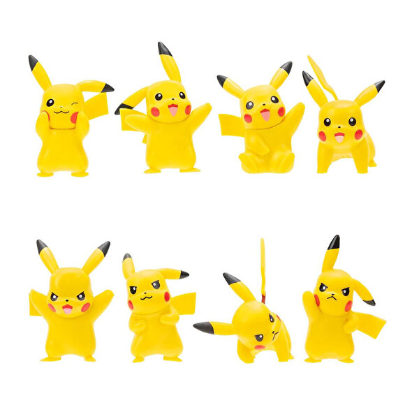 Pokemon Battle 8'li Figür Seti Pikachu Seti