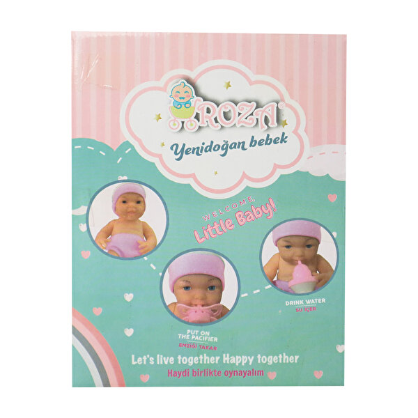 Roza Yeni Doğan Et Bebek 25 Cm