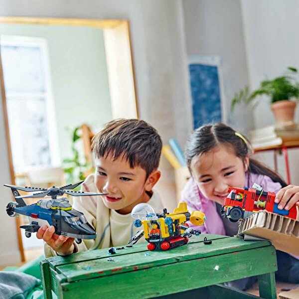 LEGO City Helikopter İtfaiye Kamyonu ve Denizaltı Karışımı 60462