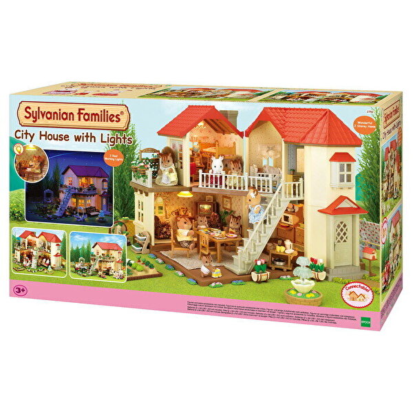 Sylvanian Families Kırmızı Çatılı Işıklı Şehir Evi 5302