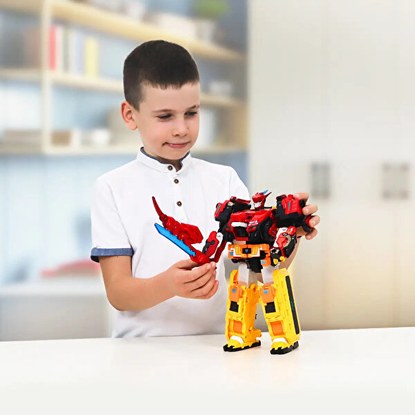 Dinoster 2’si 1 Arada Dönüşen Raptor Tron Robot Seti