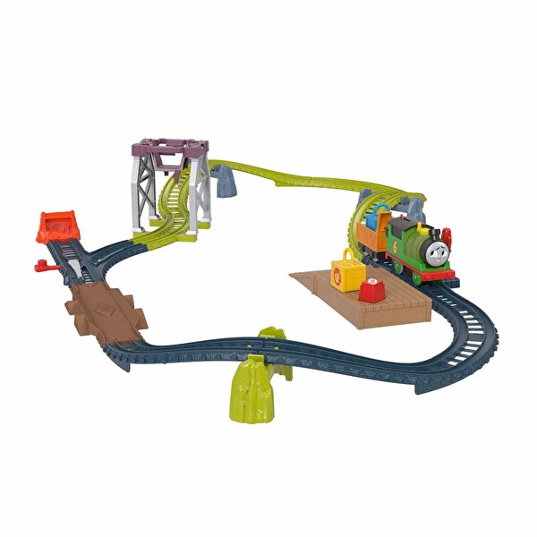 Thomas ve Arkadaşları Motorlu Tren Seti Percy's Package Roundup HGY80
