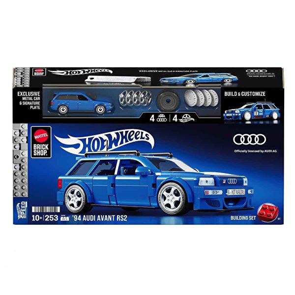 Hot Wheels Speed Serisi 94 Audi Avant RS2 Araba Yapım Seti 253 Parça JGR28