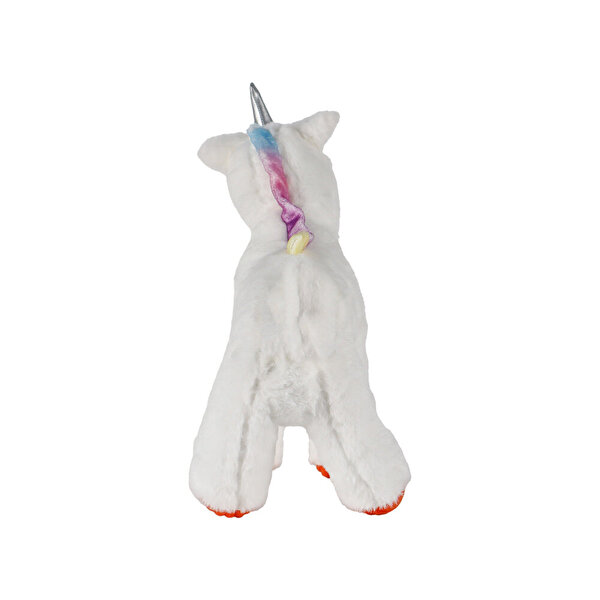 Valeria Unicorn Beyaz Turuncu Ayaklı Peluş