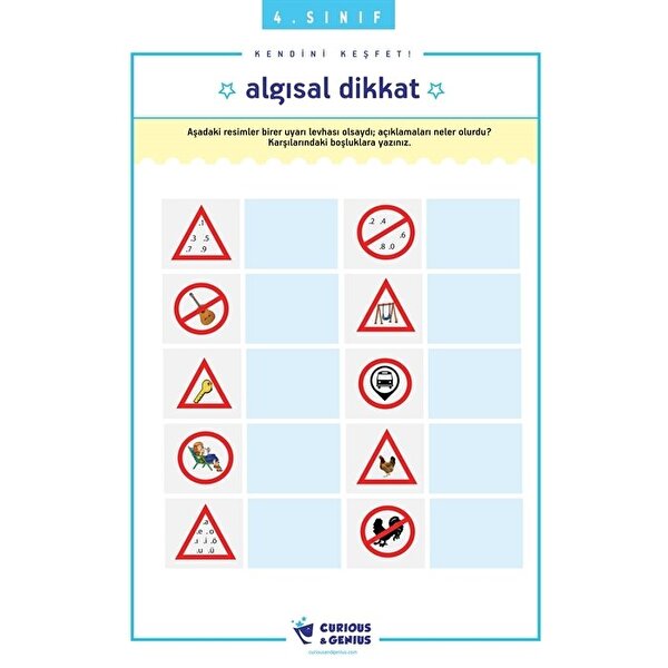 4.Sınıf - Bilişsel Beceriler Geliştirme Aktiviteleri Seti (A-B-C seri)