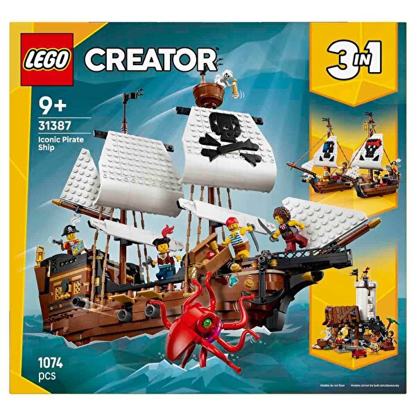 LEGO Creator 3’ü 1 Arada İkonik Korsan Gemisi 31387