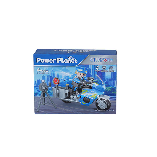 Power Planet 66303 Polis Motosikleti Yapım Seti A