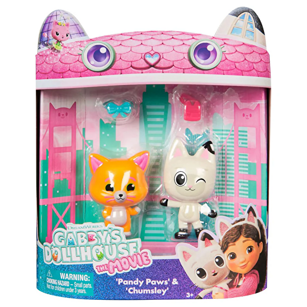 Gabby’s Dollhouse 2’li Figür Paketi Pandy Paws ve Chumsley