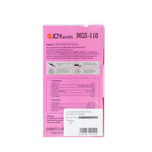 Joygears Ice Cream Kulaklık Pembe