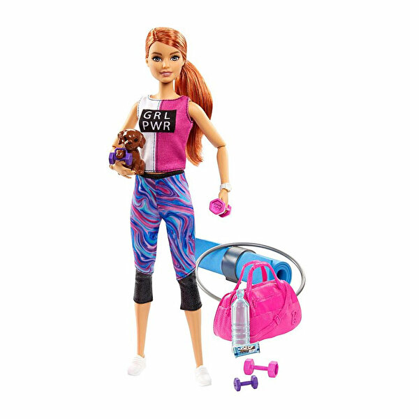 Barbie Wellness Barbie'nin Spa Günü Bebekleri Spor Temalı GJG57
