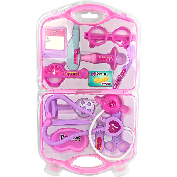 Açık Çantalı Doktor Seti(Pembe)