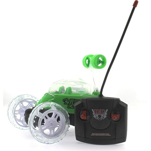 Zıppır Kumandalı Akrobat Araba Yeşil