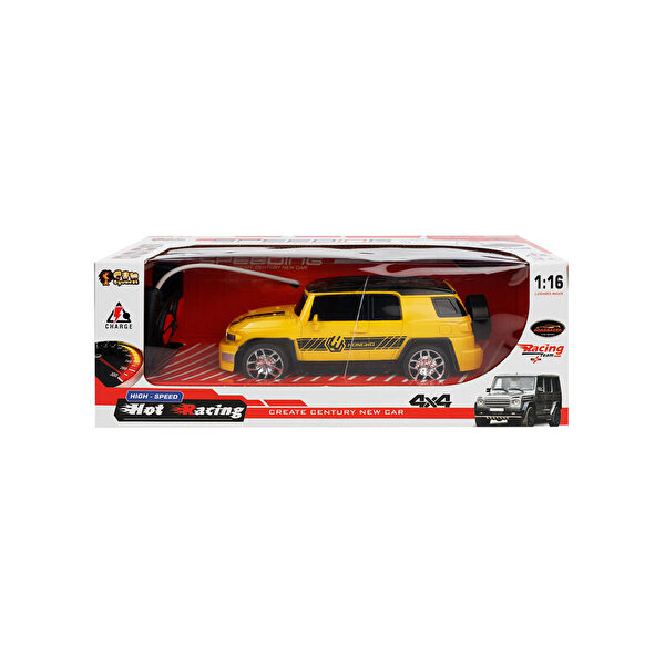 Uzaktan Kumandalı Şarjlı Sarı Jeep Araba