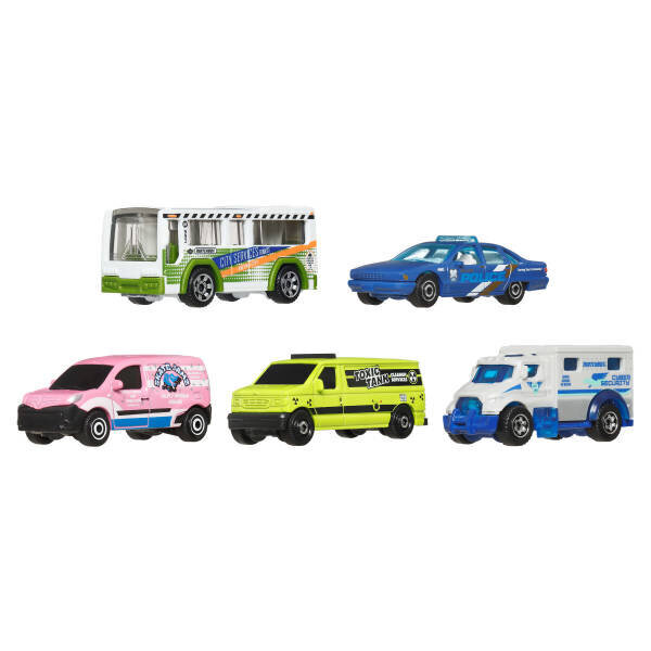 Matchbox Beşli Araba Seti Mbx City Drivers V JBX21