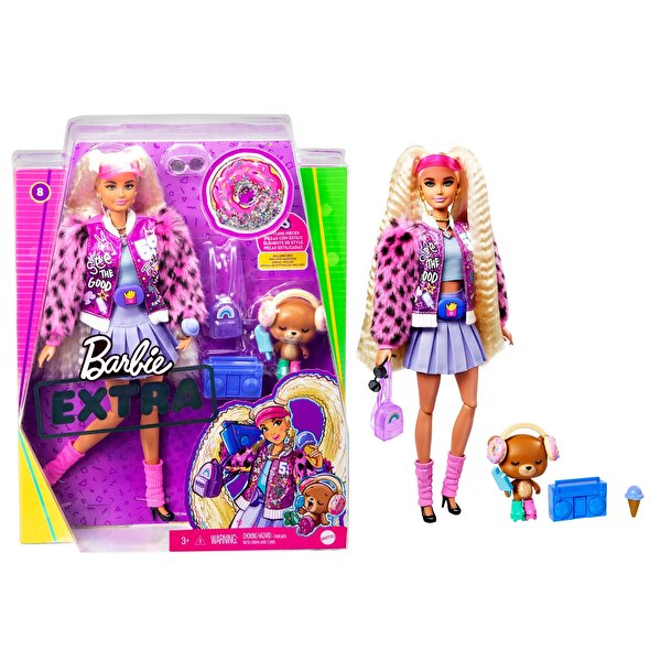 Barbie Extra Pembe Şapkalı Bebek GYJ77