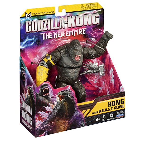 Godzilla ve Kong Aksiyon Figür Kong With B.E.A.S.T. Glove 15 Cm